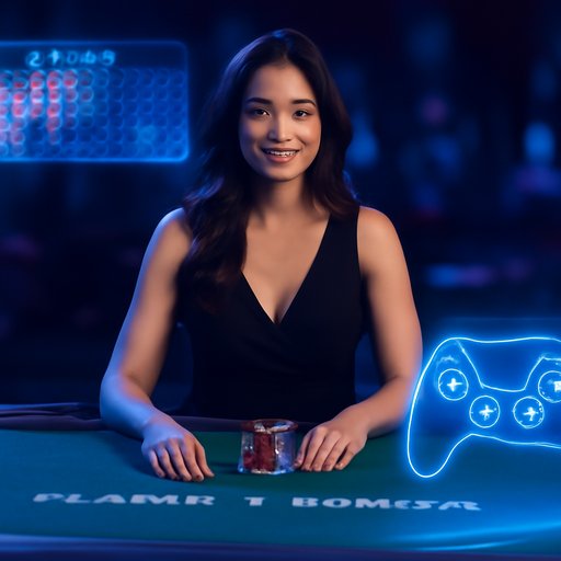 vs789 baccarat dealer and chips